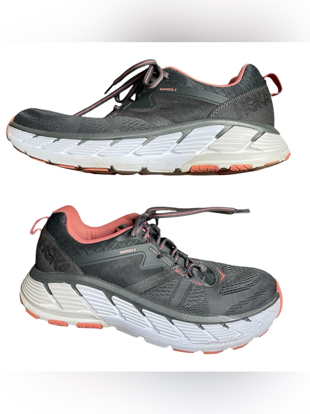 HOKA One One Gaviota 2 Women's Running Shoe in Dark Shadow / Lantana, Size 11 - Picture 2 of 12